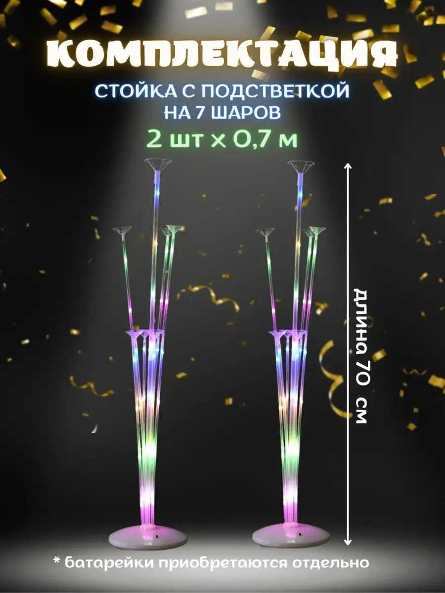 Стойки + воздушные шары для праздника Дон Баллон купить по цене 1 431 ₽ в  интернет-магазине Wildberries | 108049205