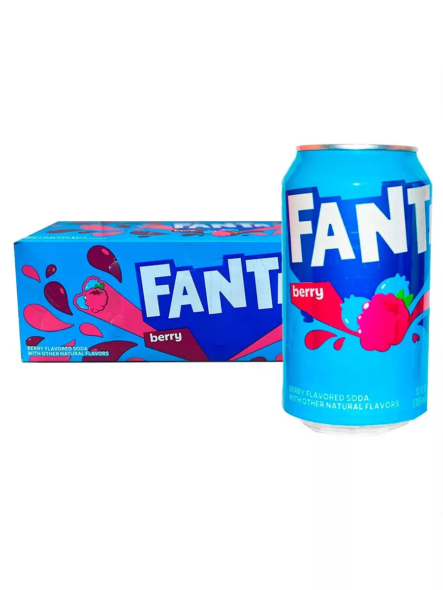 Газированный напиток Фанта Berry лесные ягоды, 355 мл Fanta купить по цене  0 ₽ в интернет-магазине Wildberries | 108667555