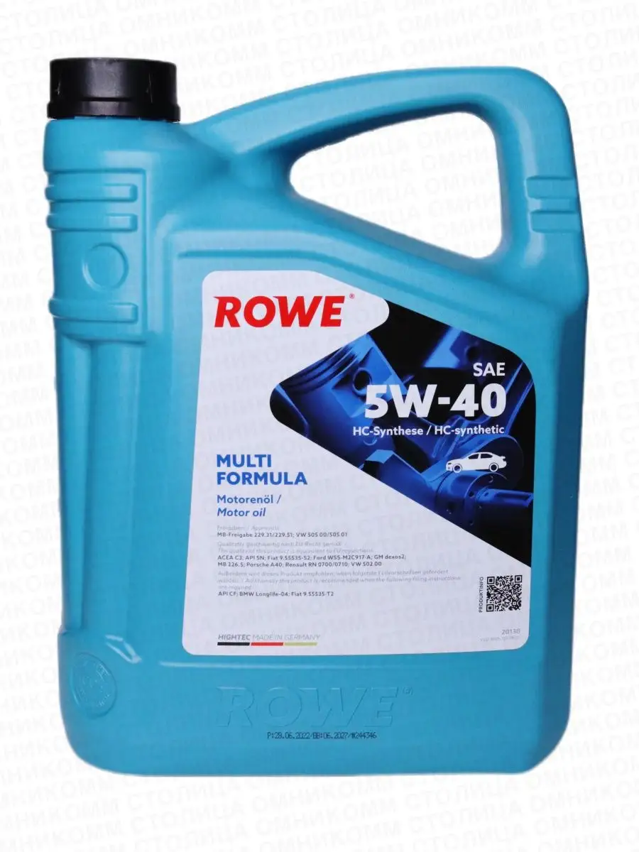 Rowe HIGHTEC MULTI FORMULA SAE 5W-40 4л