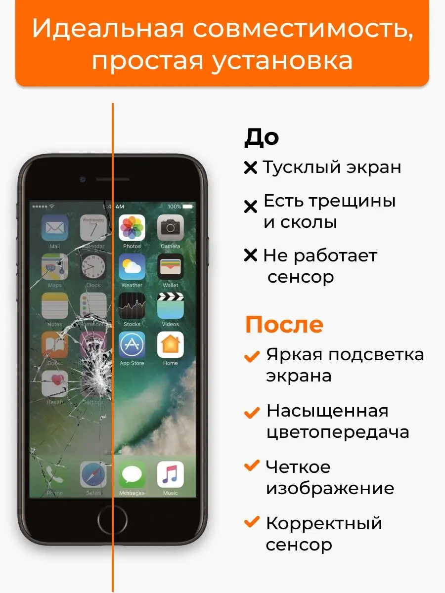 LP Дисплей Apple iPhone 7 с тачскрином для мобильного