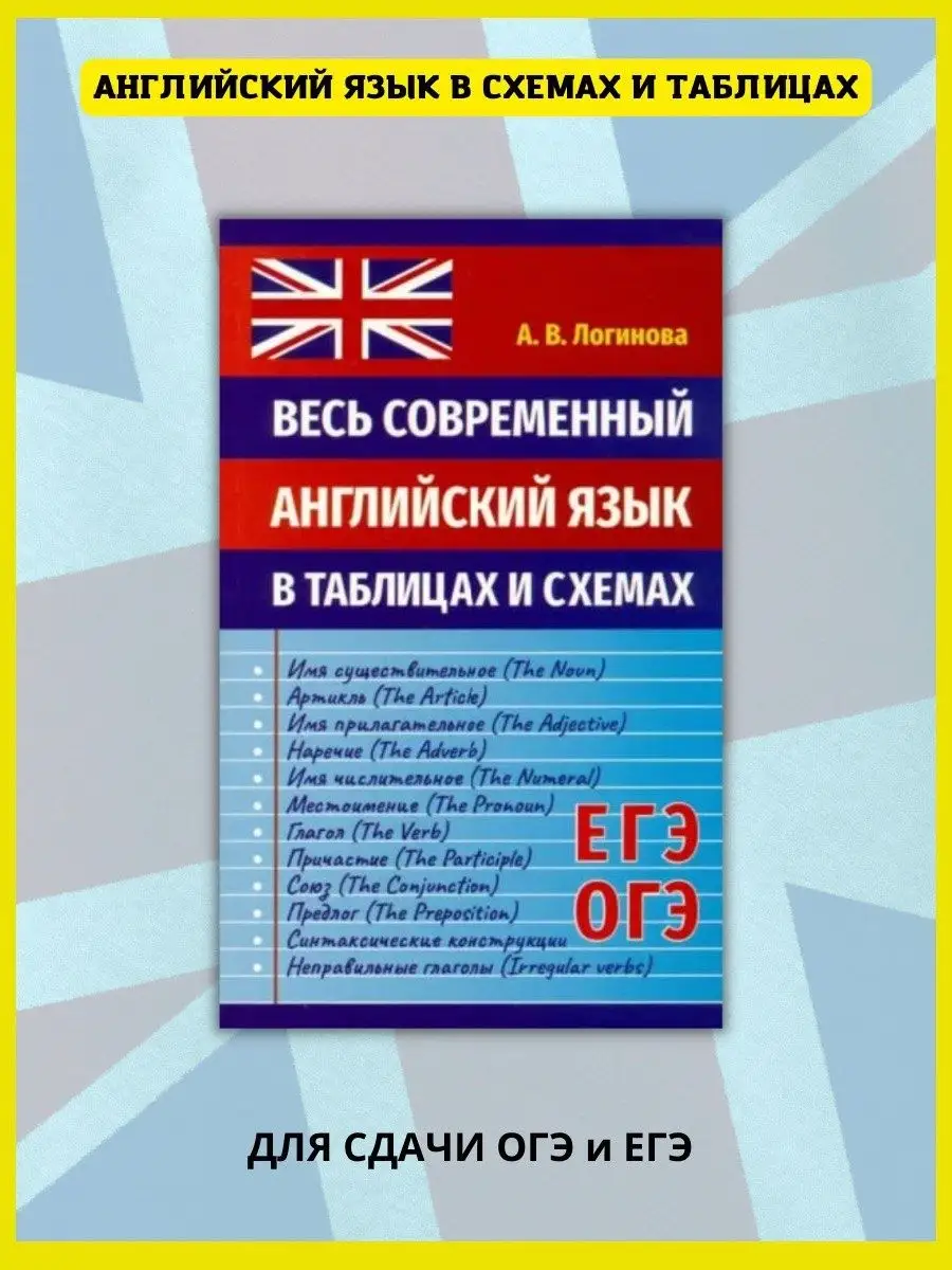 Английский язык в таблицах и схемах. ЕГЭ Логинова А.В Хит-книга купить по  цене 335 ₽ в интернет-магазине Wildberries | 111525250